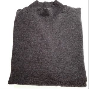 Brooks Brothers Dark Gray Merino Wool Mock Neck Sweater XL‎